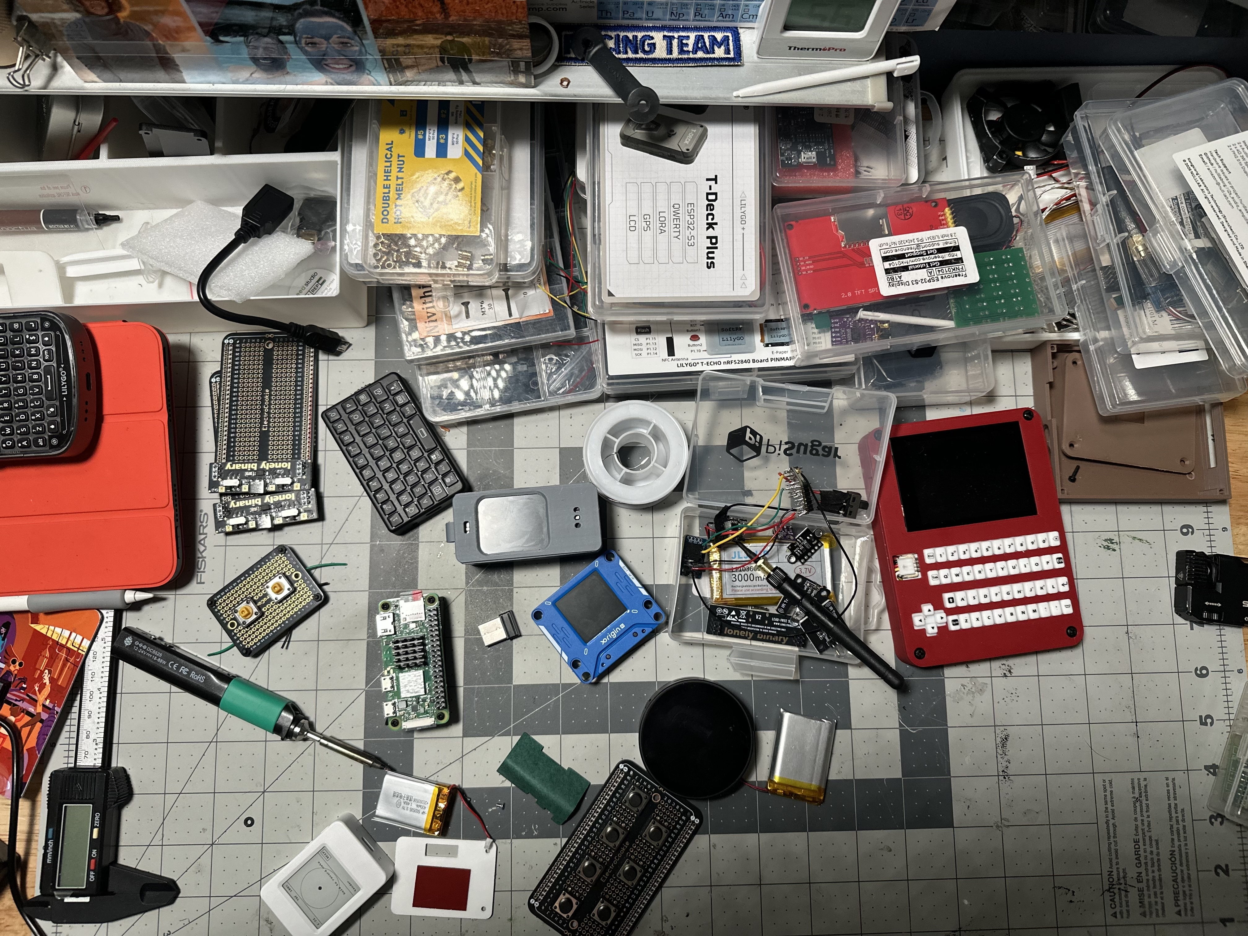 The workbench. Where the physical and digital tools finally meet.